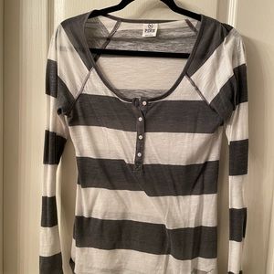 VS PINK striped Long sleeve shirt